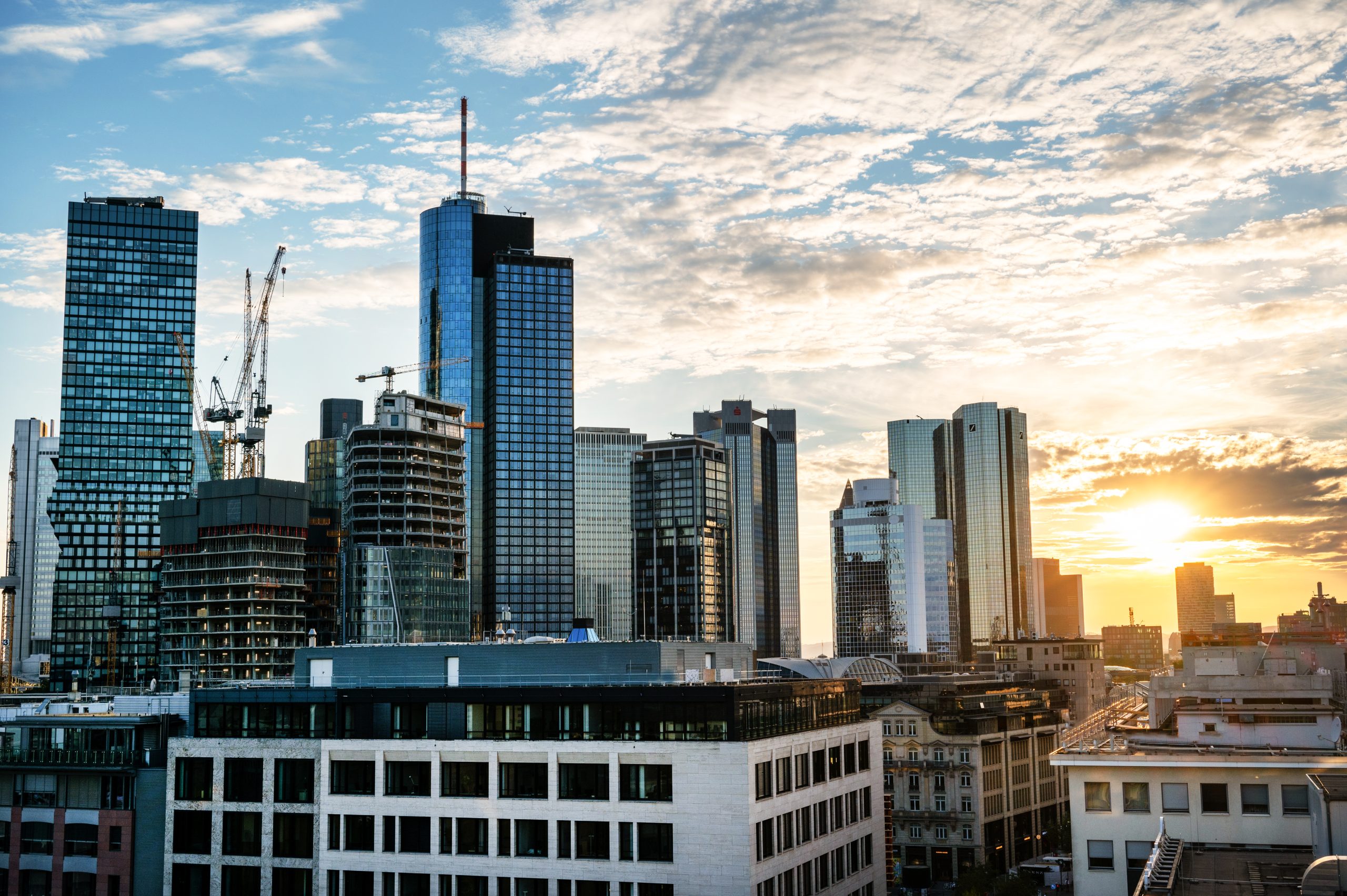 Modern commercial buildings representing business and long-term growth